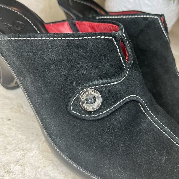 Cole Haan Black Suede Wedges sz  9B - Picture 4 of 7